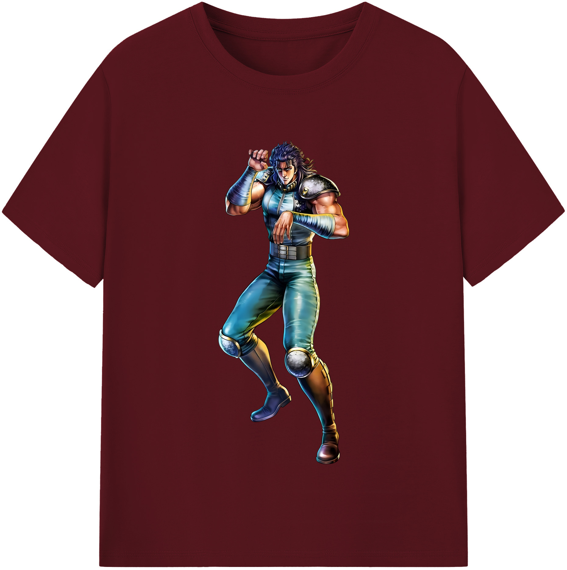 （画像用） 北斗の拳 Fist of the North Star 綿100％半袖Tシャツ（フロントプリント）